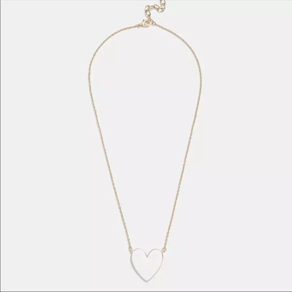 White Heart Necklace - Picture 2 of 5